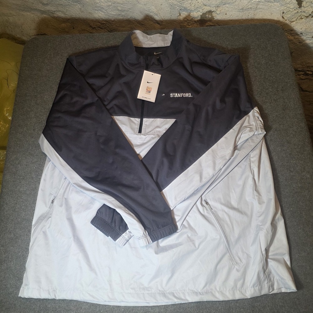 Nike Storm Fit Stanford University Quarter Zip Windbreaker Jacket XXL New B1